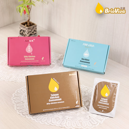 BRIOVIVA Drip Chicken Essence 比歐滴雞精 (1 week to 3 month Bundle優惠$7.5-8.5/包60mL) - Free Shipping