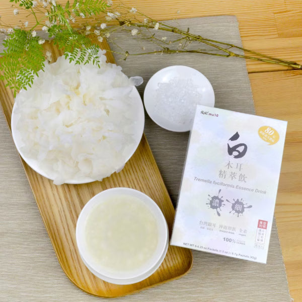 【新品上架】牧田MU10 白木耳精萃飲(冷水可沖泡)-80克新鮮銀耳高倍濃縮-6包/盒